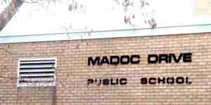 Madoc Drive School Sign