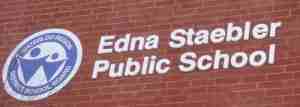 Edna Staebler School Sign, Waterloo Ontario