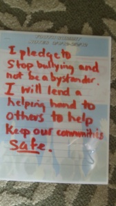 Pledge against bullying Virgin Islands K-6 Grade